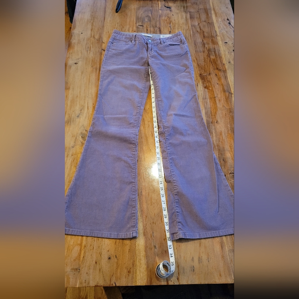Women's Boot Cut Corduroy Pants - Purple